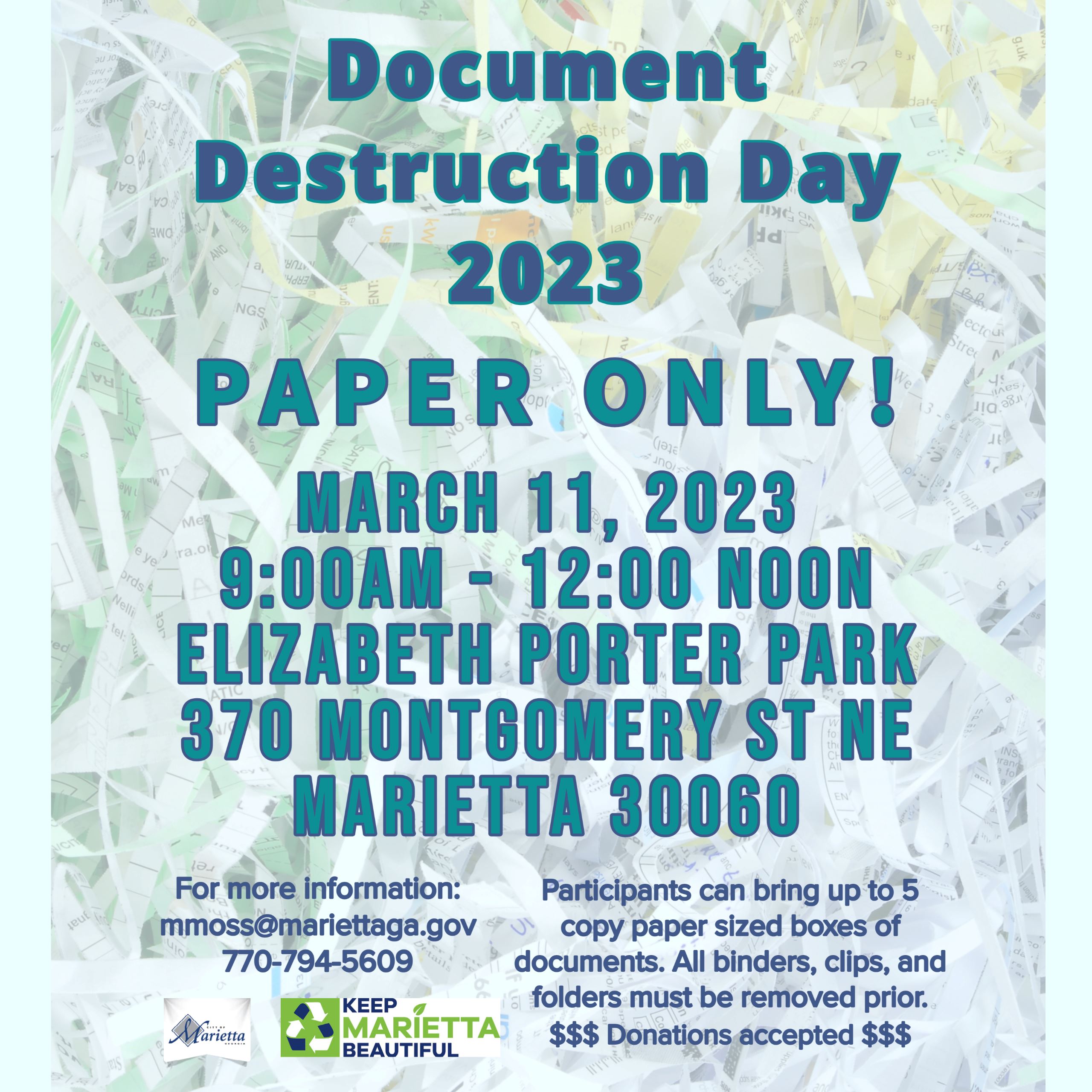 Document Shredding Day | Marietta.com