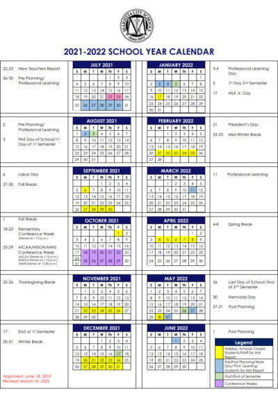 Marietta City School Calendar 2021-2022 | Marietta.com